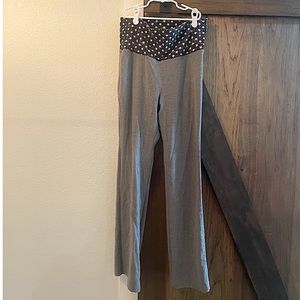 Gray Leggings With Blue Band/White Stars